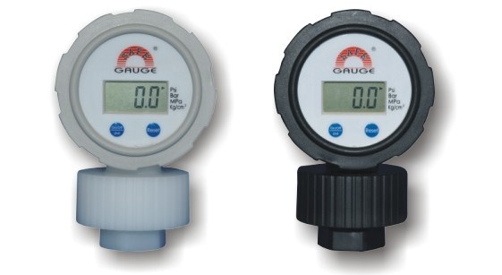 LCD PP DIAPHRAGM PRESSURE GAUGE