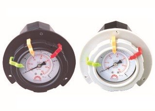 Liquid filled PP diaphragm pressure gauge or Contactor attached PP diaphragm pressure gauge