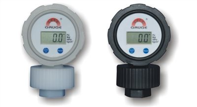 LCD PP DIAPHRAGM PRESSURE GAUGE